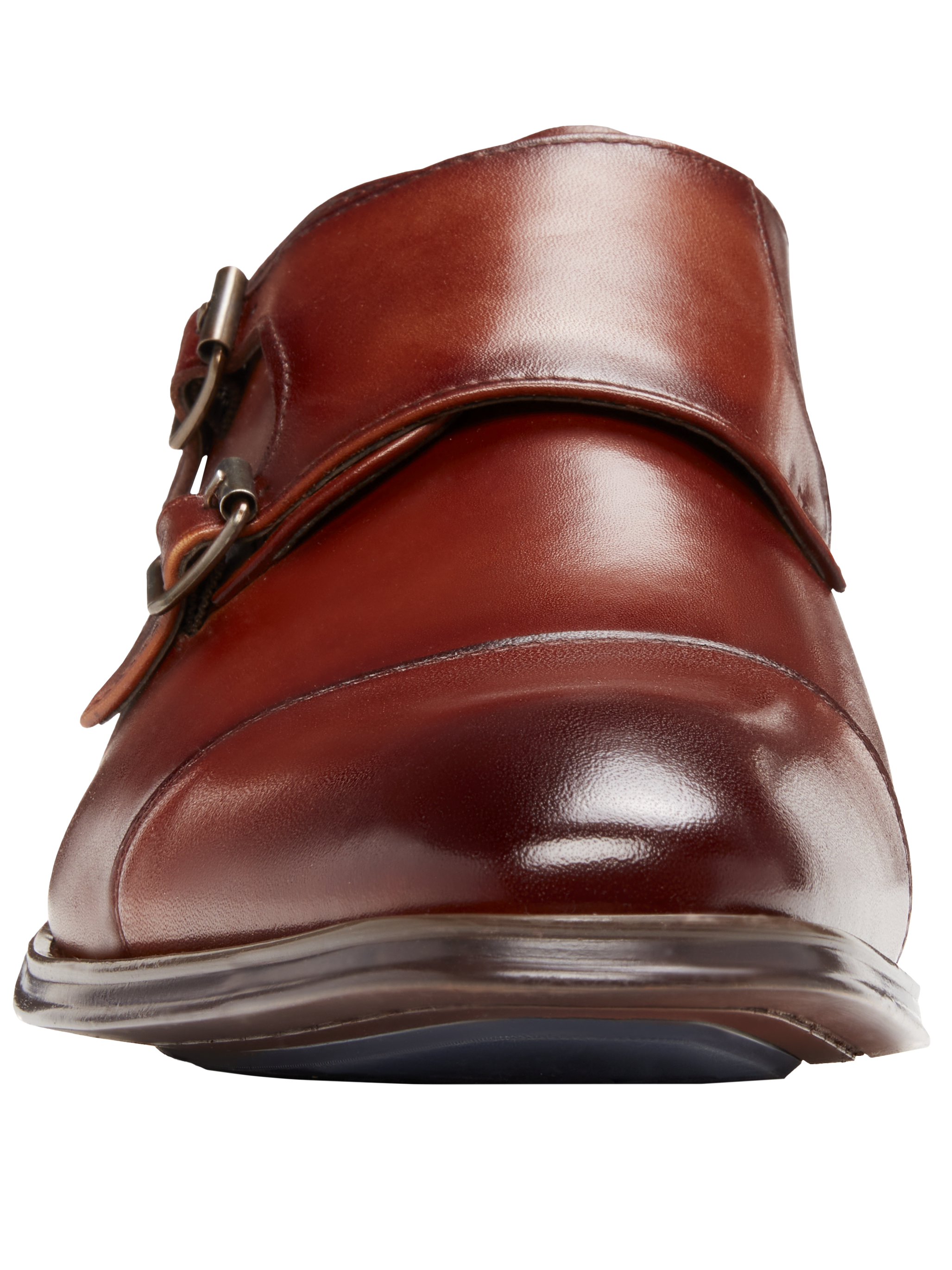 Bayne Leather Cap Toe Double Monk Strap Dress Shoes