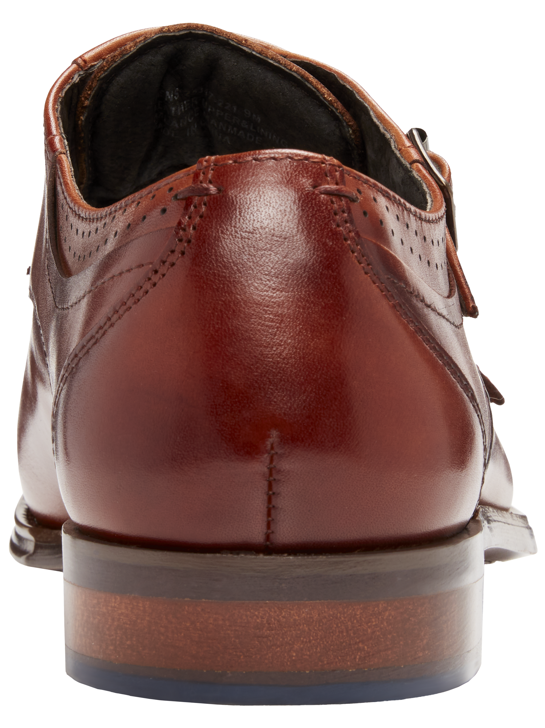 Bayne Leather Cap Toe Double Monk Strap Dress Shoes