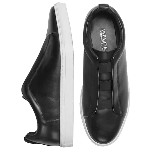 Awearness Kenneth Cole Men's Elastic Band Slip-On Sneaker Black - Size: 11 D-Width TMW41TZ10402