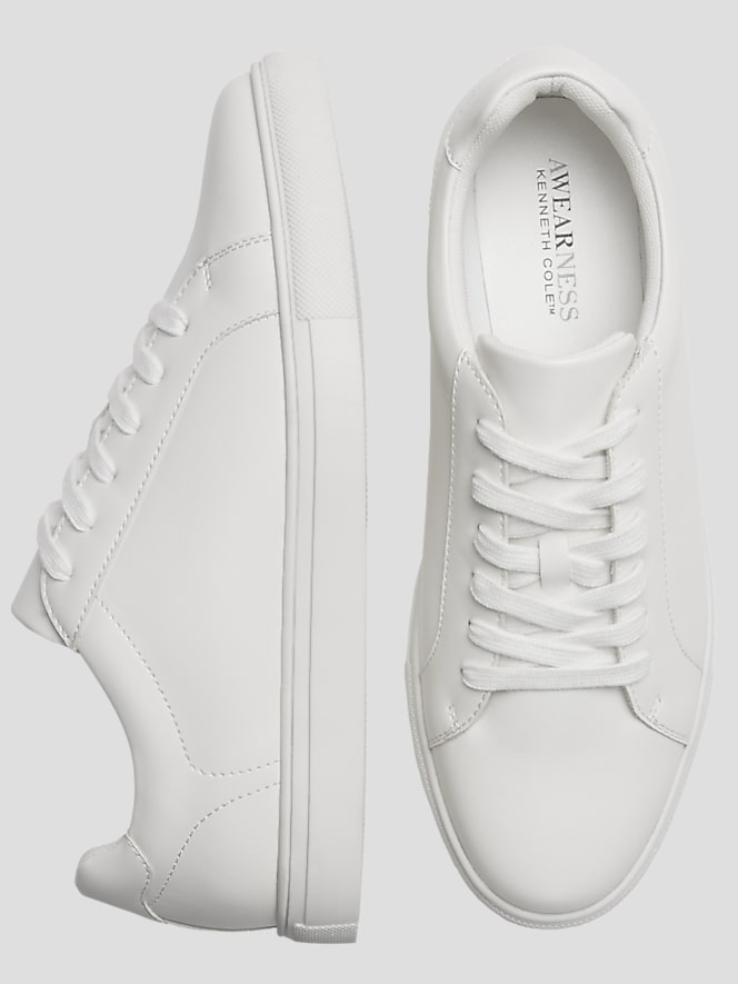 Awearness Kenneth Cole Lace-Up Leather Low-Top Sneakers
