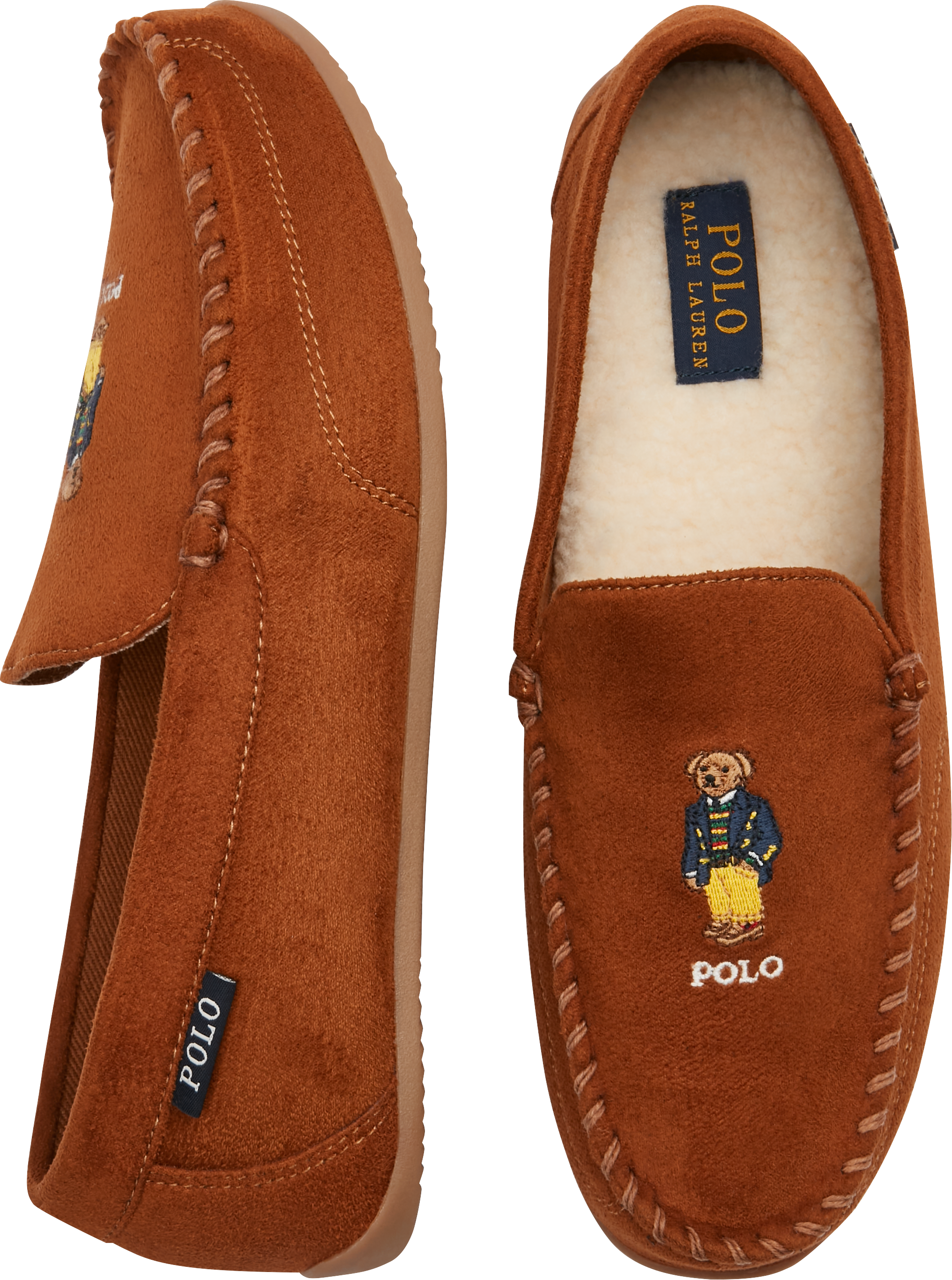 Mens polo bear discount slippers