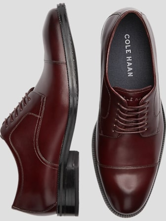 Burgundy dress shoes for men sale