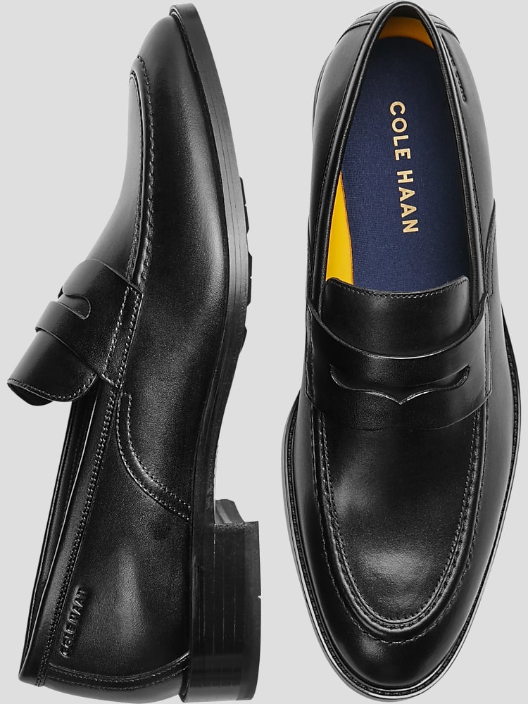 Cole haan black leather shoes best sale