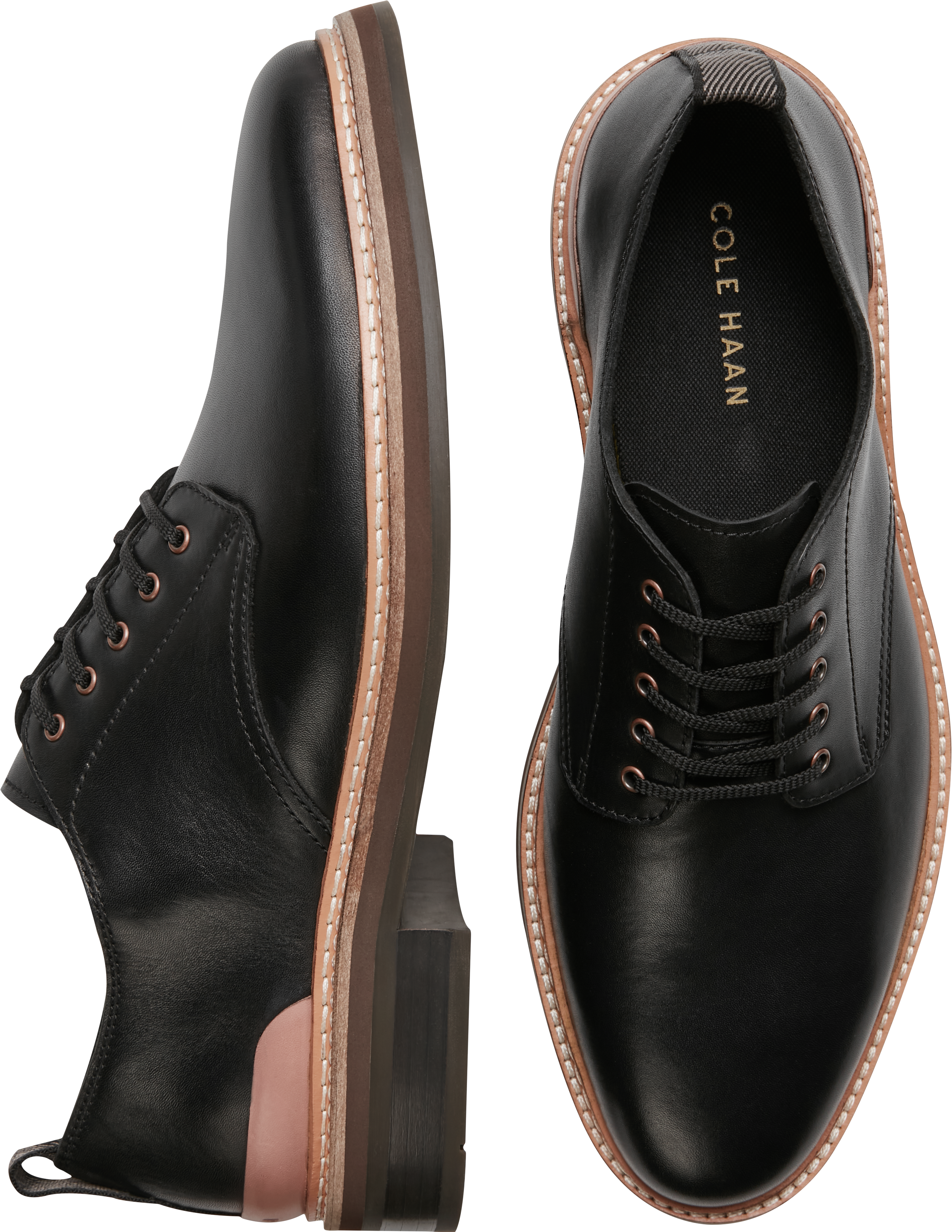 Cole haan black sales cap toe oxford