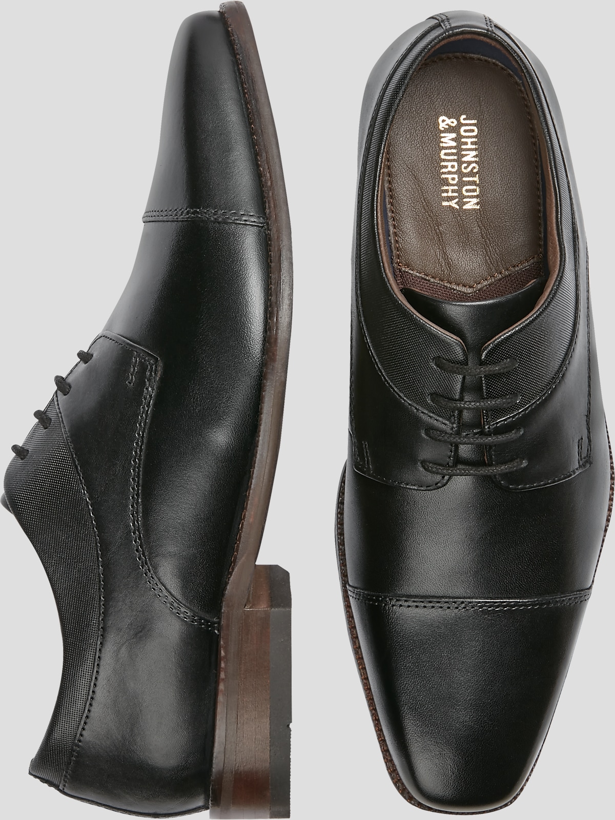 Johnston and murphy cap toe best sale shoes