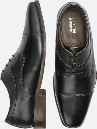 Johnston & Murphy Archer Cap Toe OxfordCognac | Dress Shoes| Men's ...
