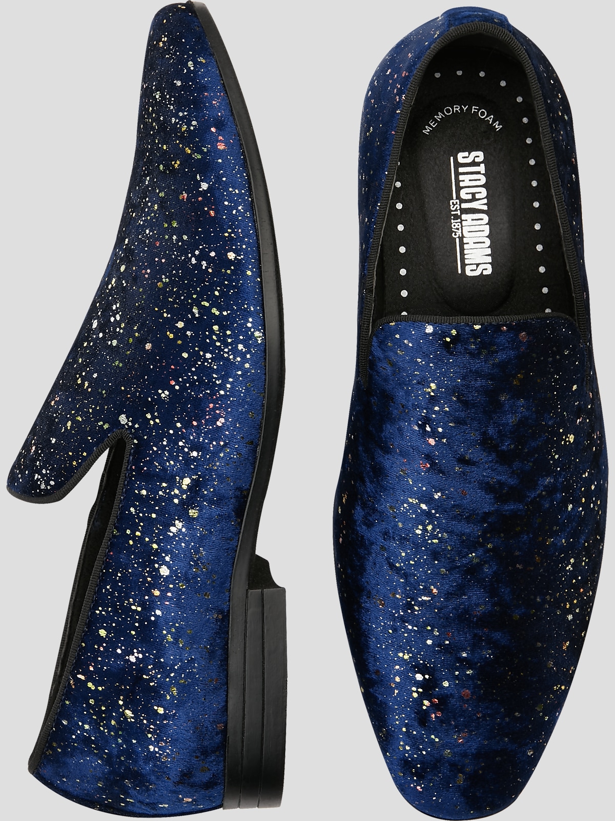 Stacy adams blue loafers store