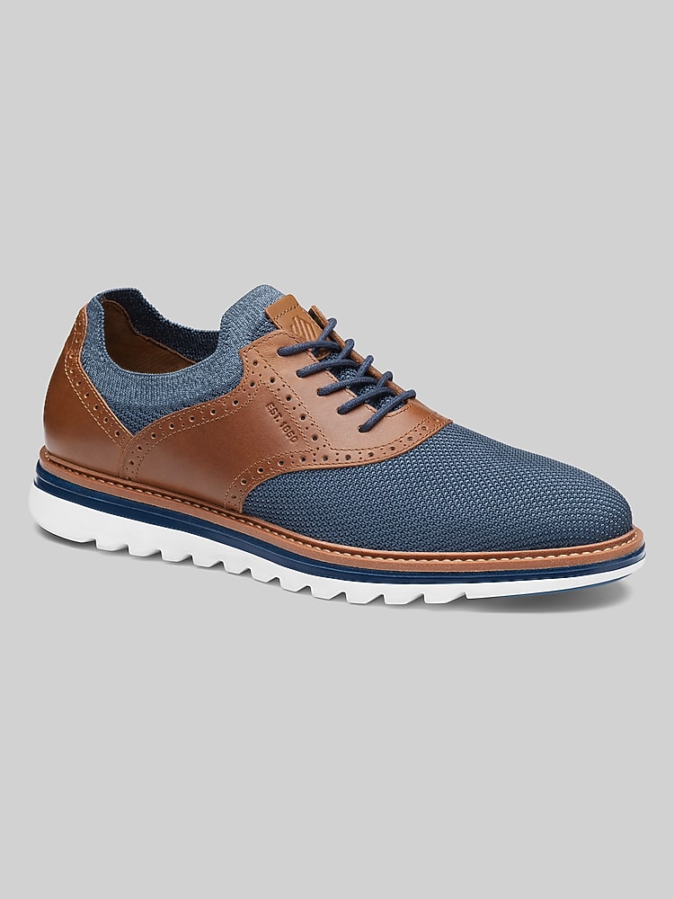 Johnston & Murphy Navy Blue Oxfords Johnston & Murphy Men main image 4