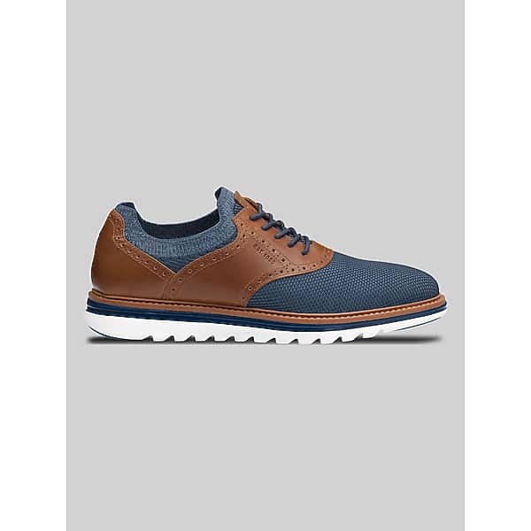 Johnston & Murphy Men's Braxton Plain Toe Oxfords Navy - Size: 12 D-Width