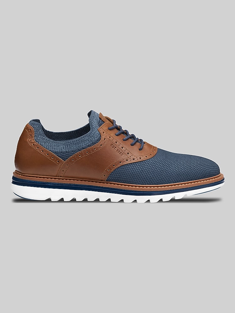 Johnston & Murphy Braxton Plain Toe Oxfords, Navy - Blue | Casual