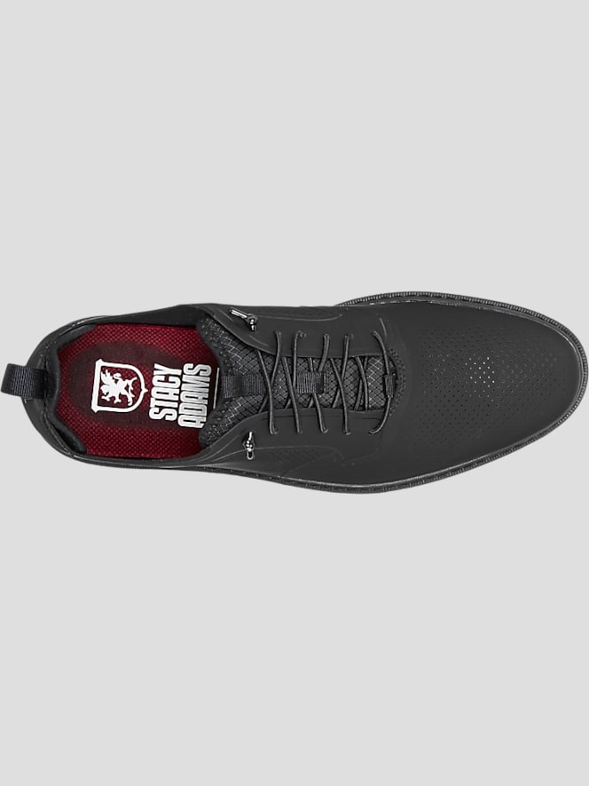 Stacy Adams Synchro Leather Oxford Dress Sneakers, Black - Image 7 of 8