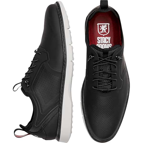 Stacy Adams Men's Synchro Leather Oxford Dress Sneakers Black - Size: 15 D-Width TMW424J50402