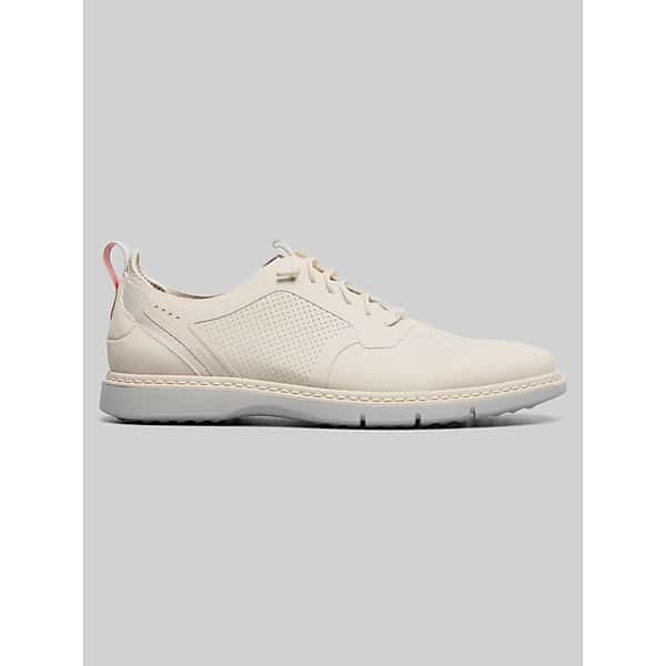 Stacy Adams Men's Synchro Leather Oxford Dress Sneakers Cream - Size: 12 D-Width