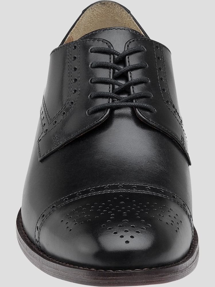 Johnston & Murphy Lewis Leather Cap Toe Lace-Up Dress Shoe Johnston & Murphy Lewis Leather Cap Toe Lace-Up Dress Shoe