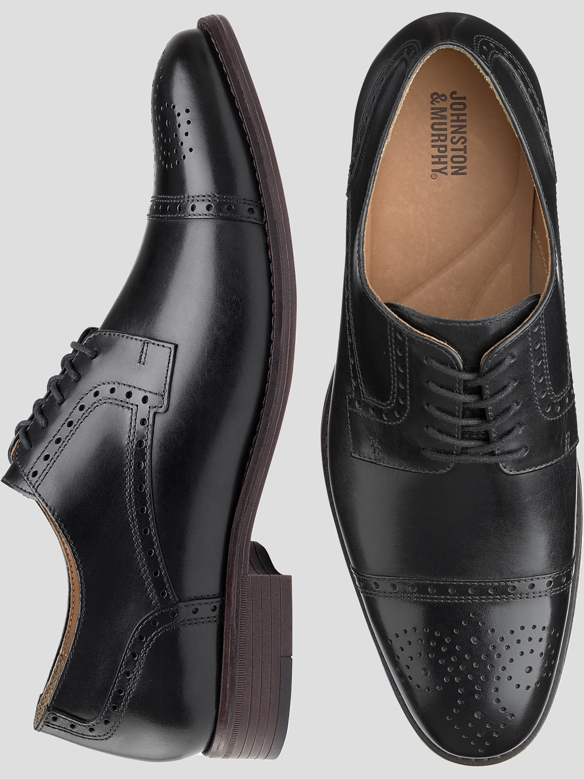 Johnston Murphy Lewis Cap Toe Lace Up Dress Shoe Dress Shoes