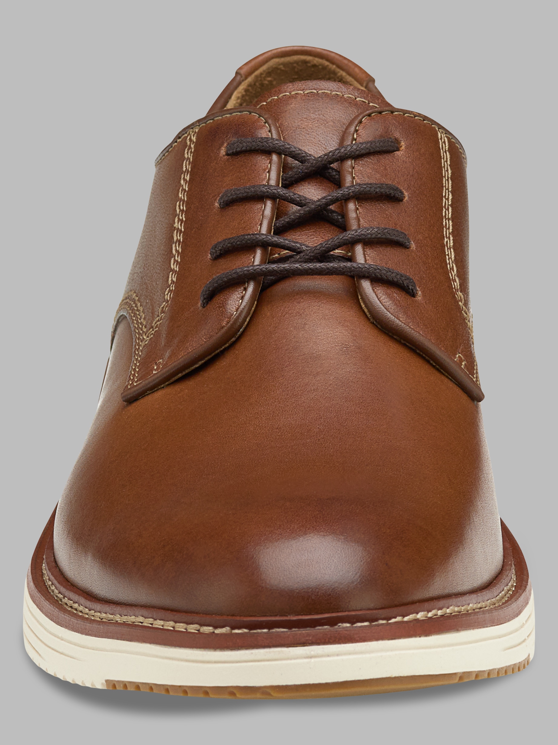 Upton Leather Plain Toe Lace-Up Oxford