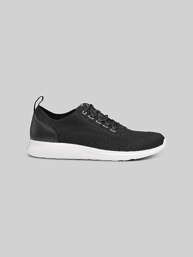 Johnston &Amp; Murphy Amherst U-Throat Knit Dress Sneakers, Black - Image 3 of 5