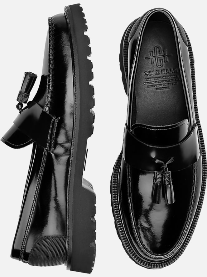 Cole Haan American Classics Box Leather Tassel Loafers