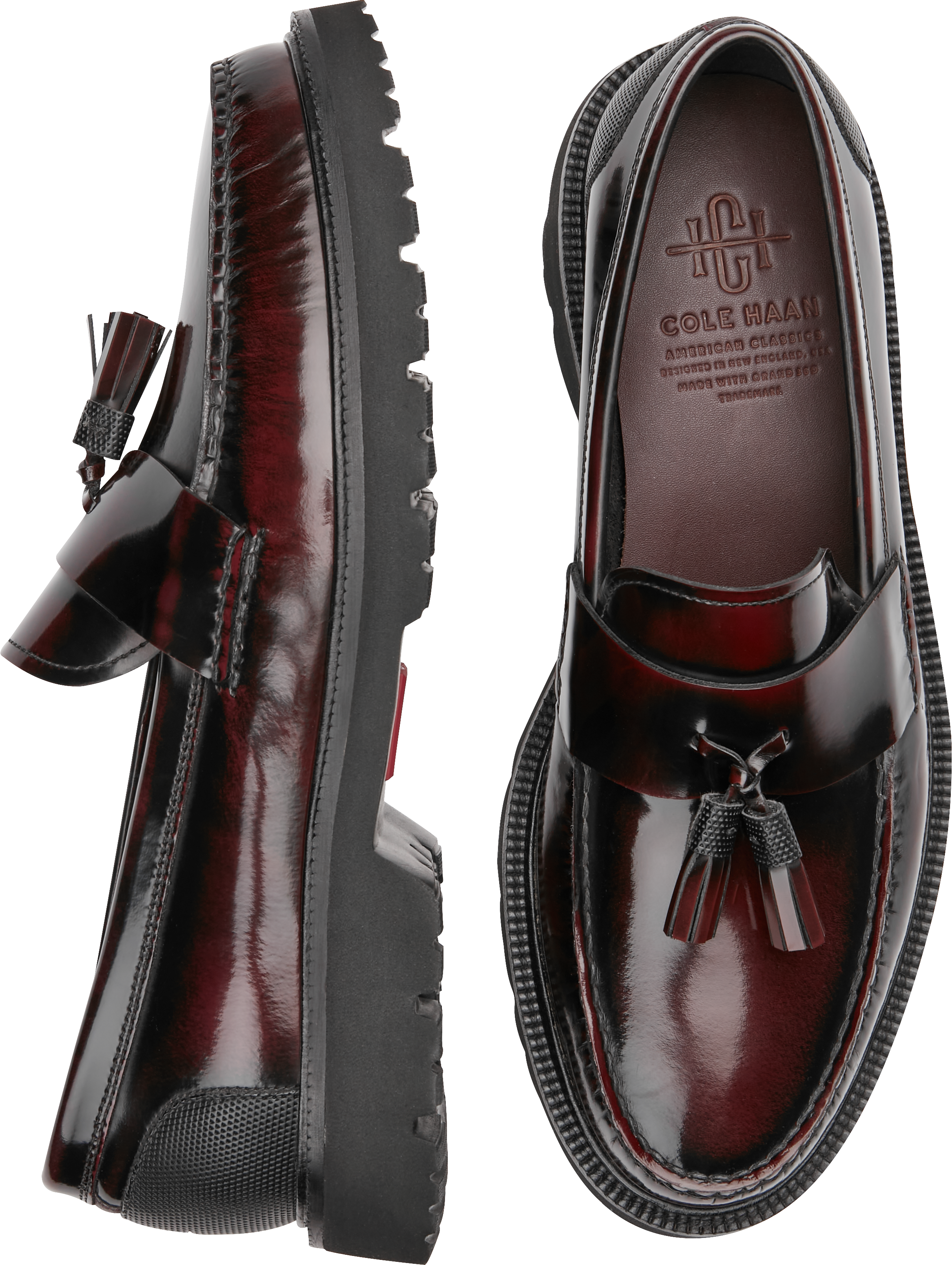 American Classics Box Leather Tassel Loafers