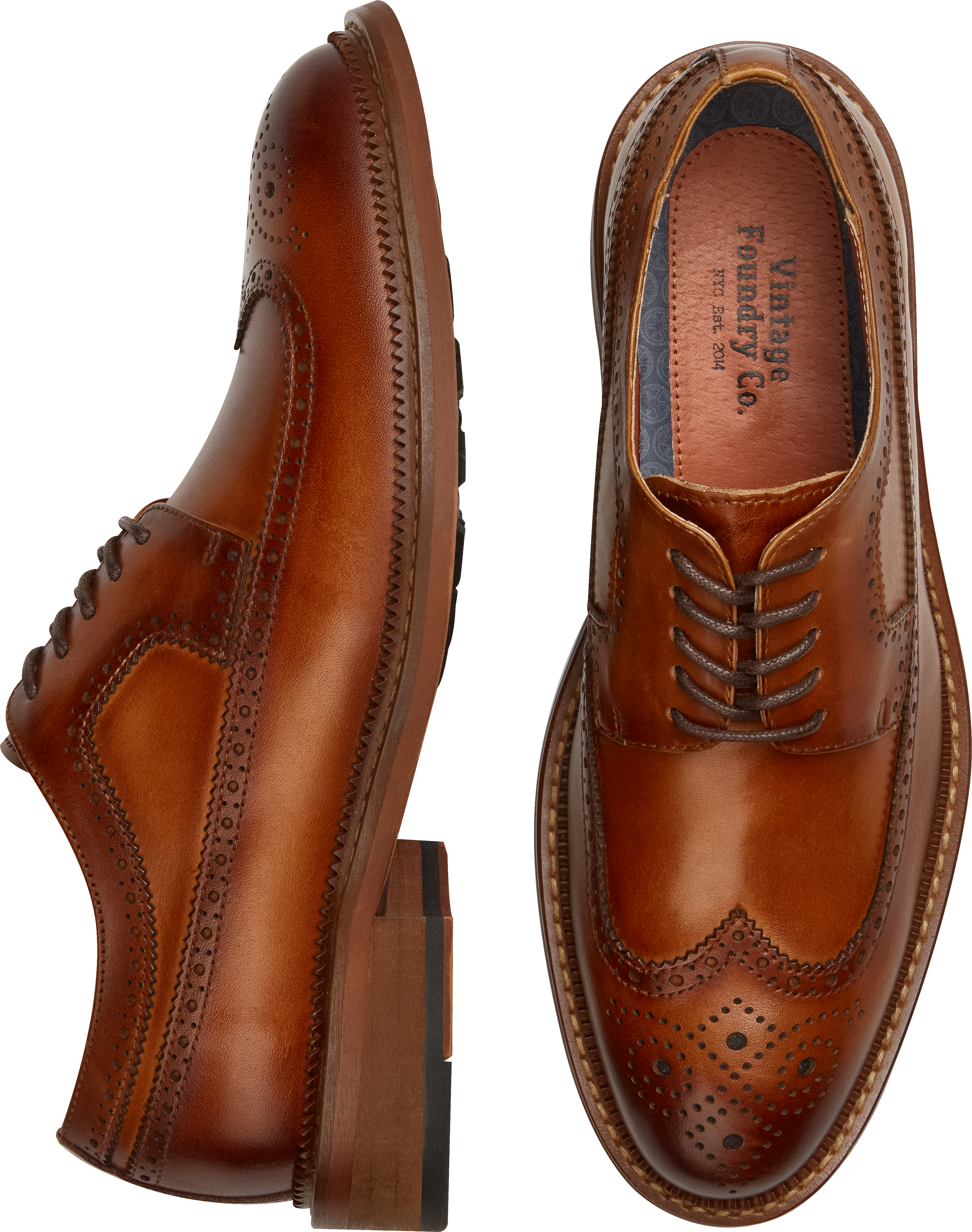 Vintage foundry wingtip oxford hot sale