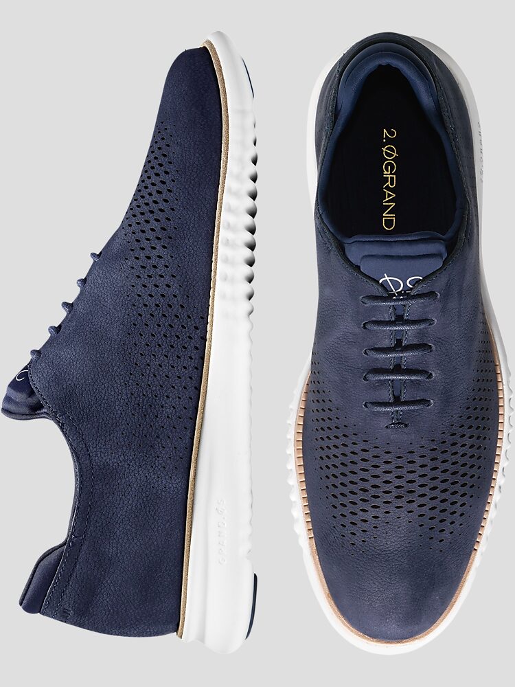 Cole Haan Zerogrand Laser Wingtip Oxfords Casual Shoes Men s Wearhouse