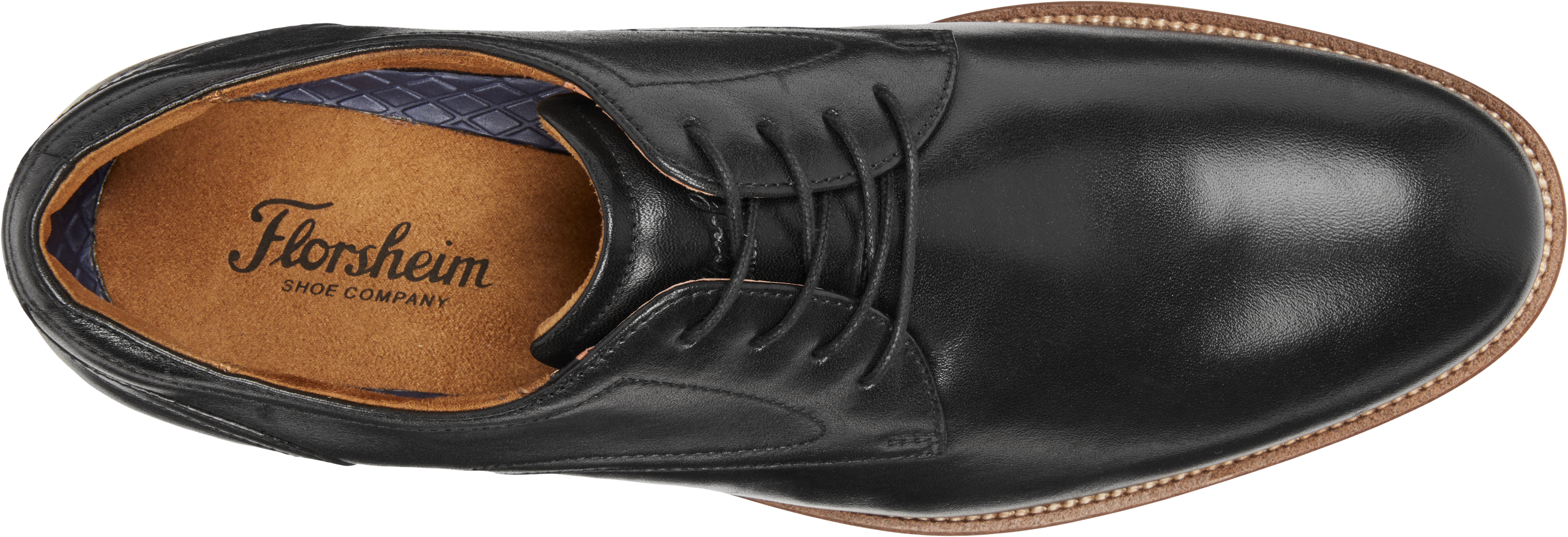 Remi Leather Plain Toe Lace-Up Oxfords