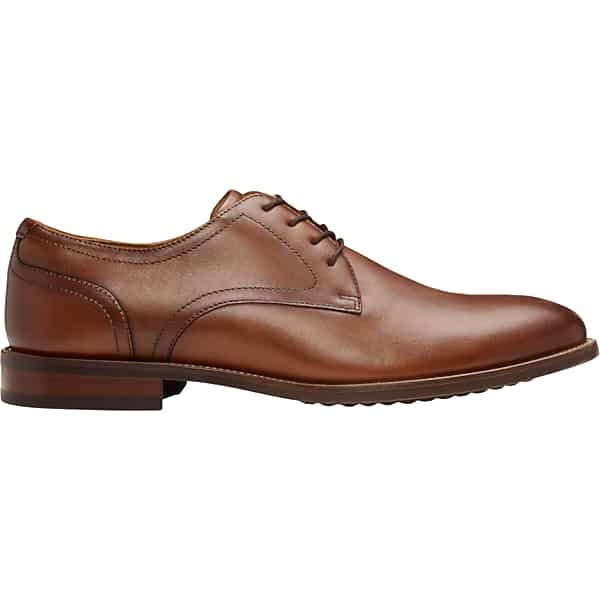 Florsheim Men's Remi Leather Plain Toe Lace-Up Oxfords Cognac - Size: 10 D-Width
