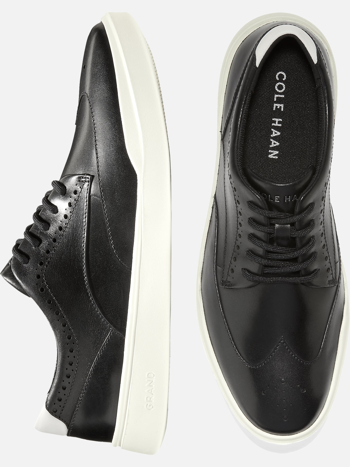 Cole Haan Grand Crosscourt Leather Wingtip Sneakers | Casual Shoes| Men ...