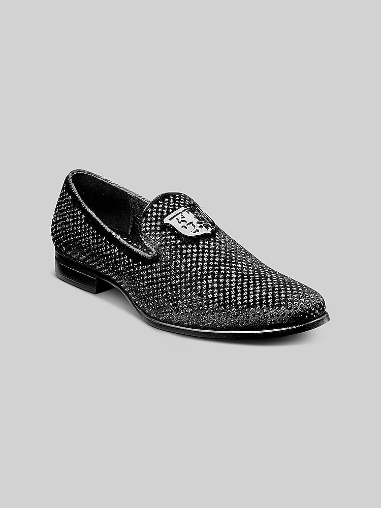 Stacy Adams Swagger Studded Ornament Formal Smoking Loafers
