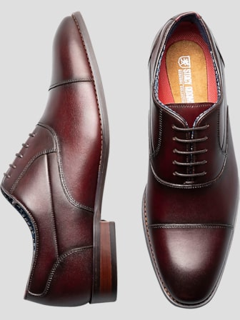 Burgundy stacy adams shoes store
