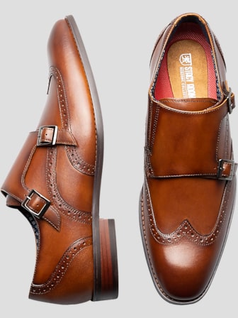 Lawrence Leather Monk Strap Dress Shoes