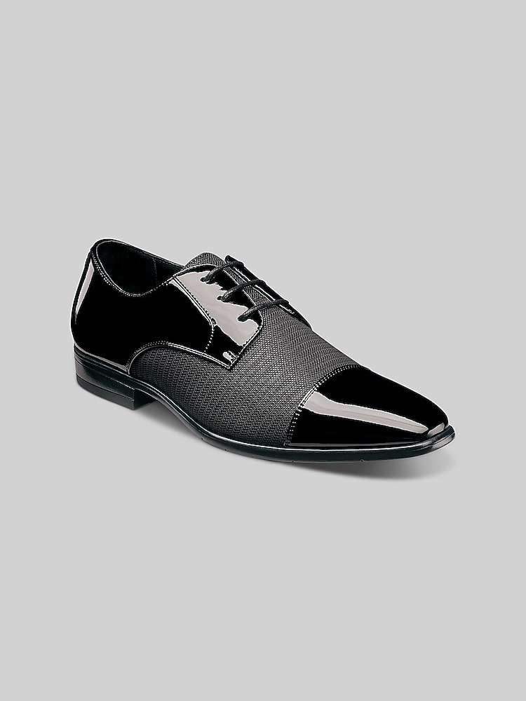 Stacy Adams Pharaoh Patent Cap Toe Lace-Up Formal Oxfords, Black | Formal  Shoes | Men's Wearhouse