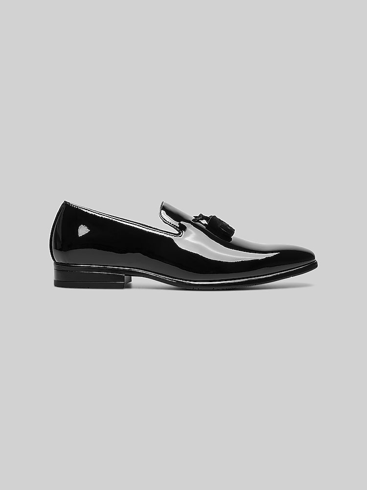 Stacy Adams Phoenix Patent Tassel Plain Toe Formal Loafers