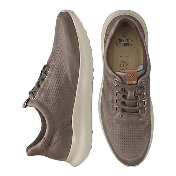 Johnston & Murphy Men's Johnston & Amp; Murphy Amherst 2.0 Leather Embossed U-Throat Sneakers Brown - Size: 11 D-Width TMW428Y10403