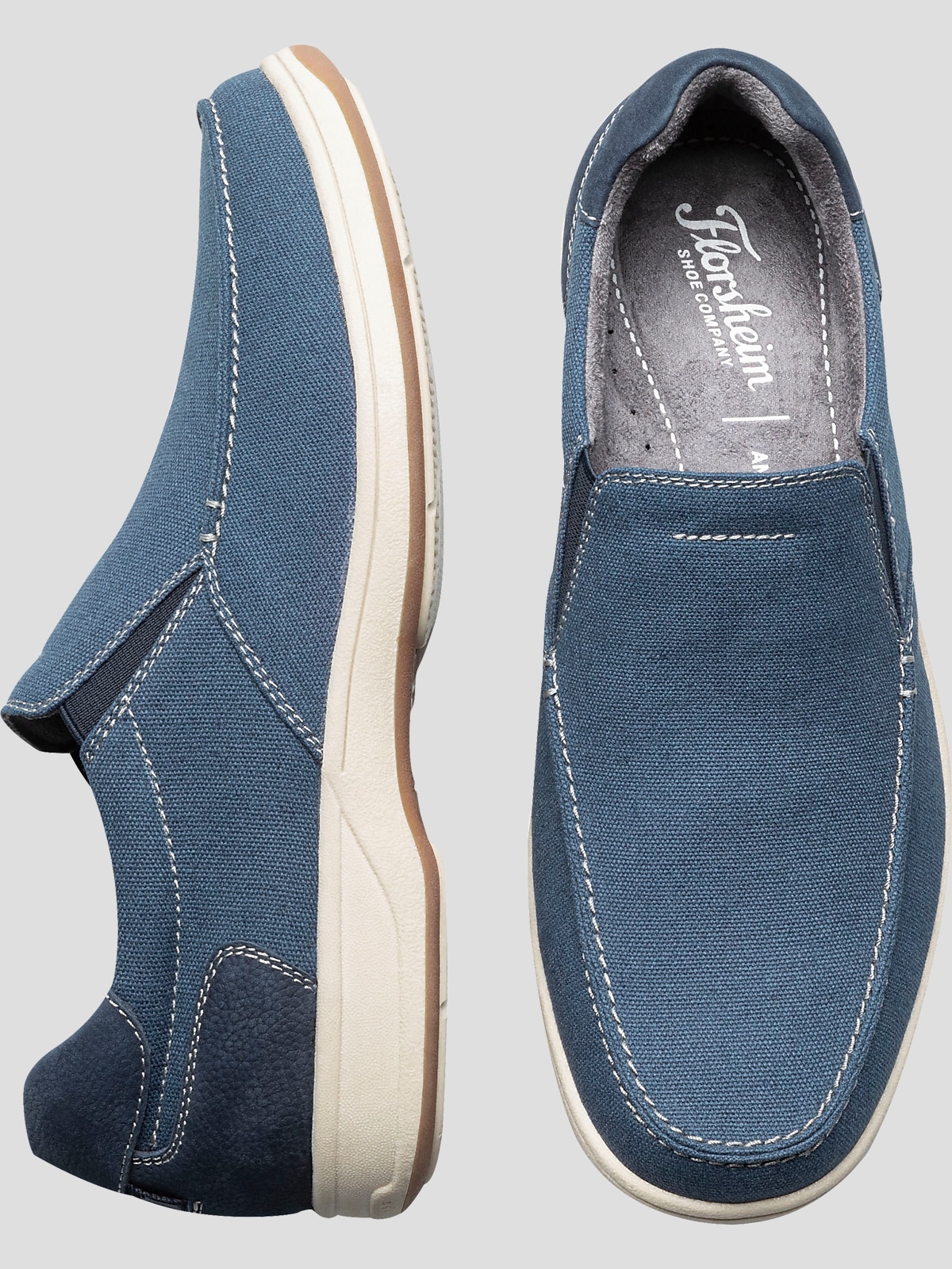 Florsheim Lakeside Canvas Moc Toe Shoes | All Clearance $39.99| Men's ...