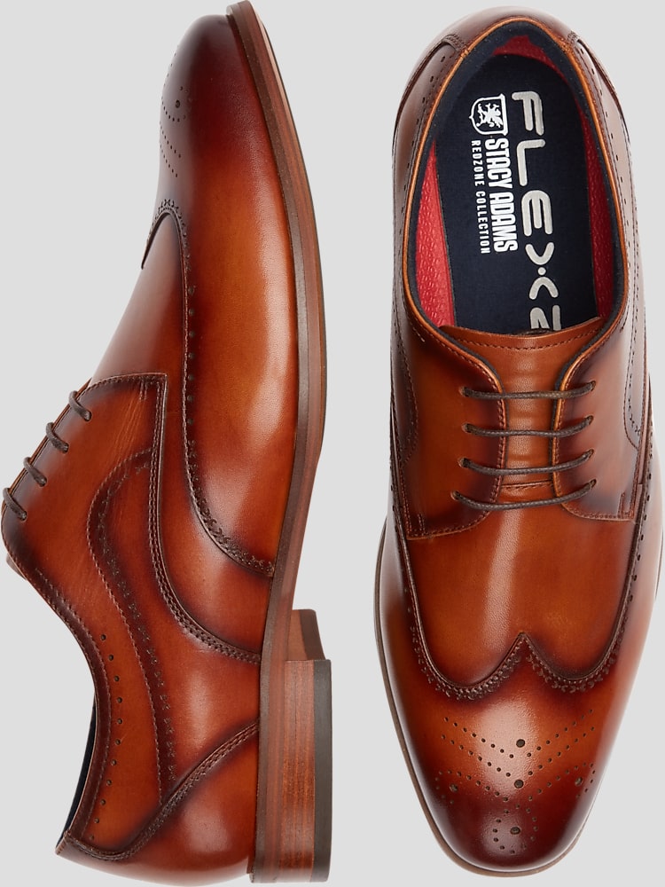 Stacy adams tan sales dress shoes