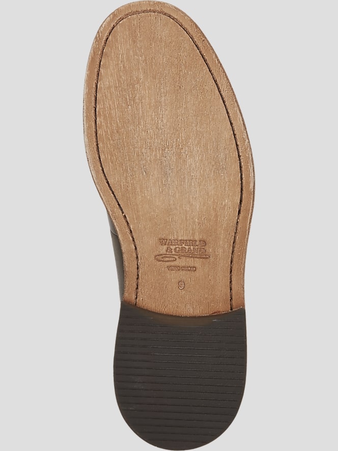 Warfield &Amp; Grand Diggs Leather Moc Toe Penny Loafers