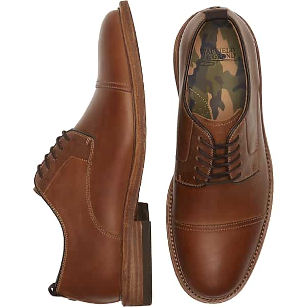 Warfield & Grand Men's Clement Leather Cap Toe Oxfords Cognac - Size: 10.5 D-Width TMW42B305405