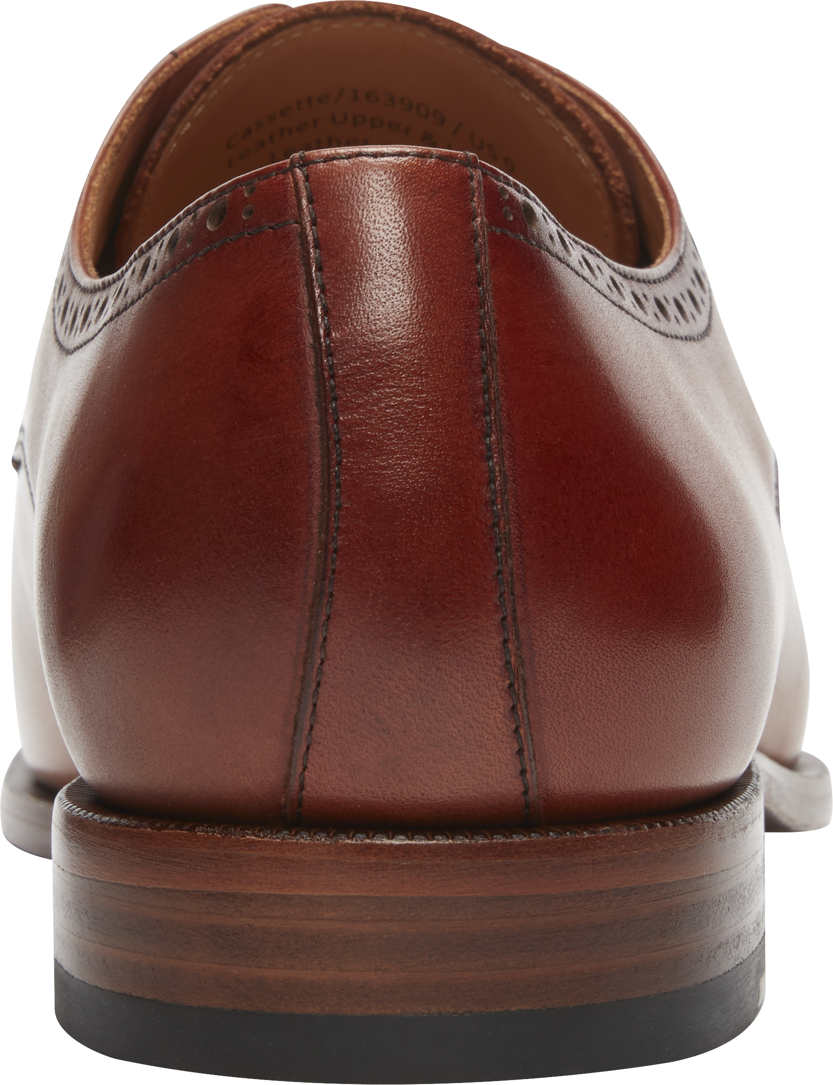 Cassett Italian Leather Medallion Toe Oxfords
