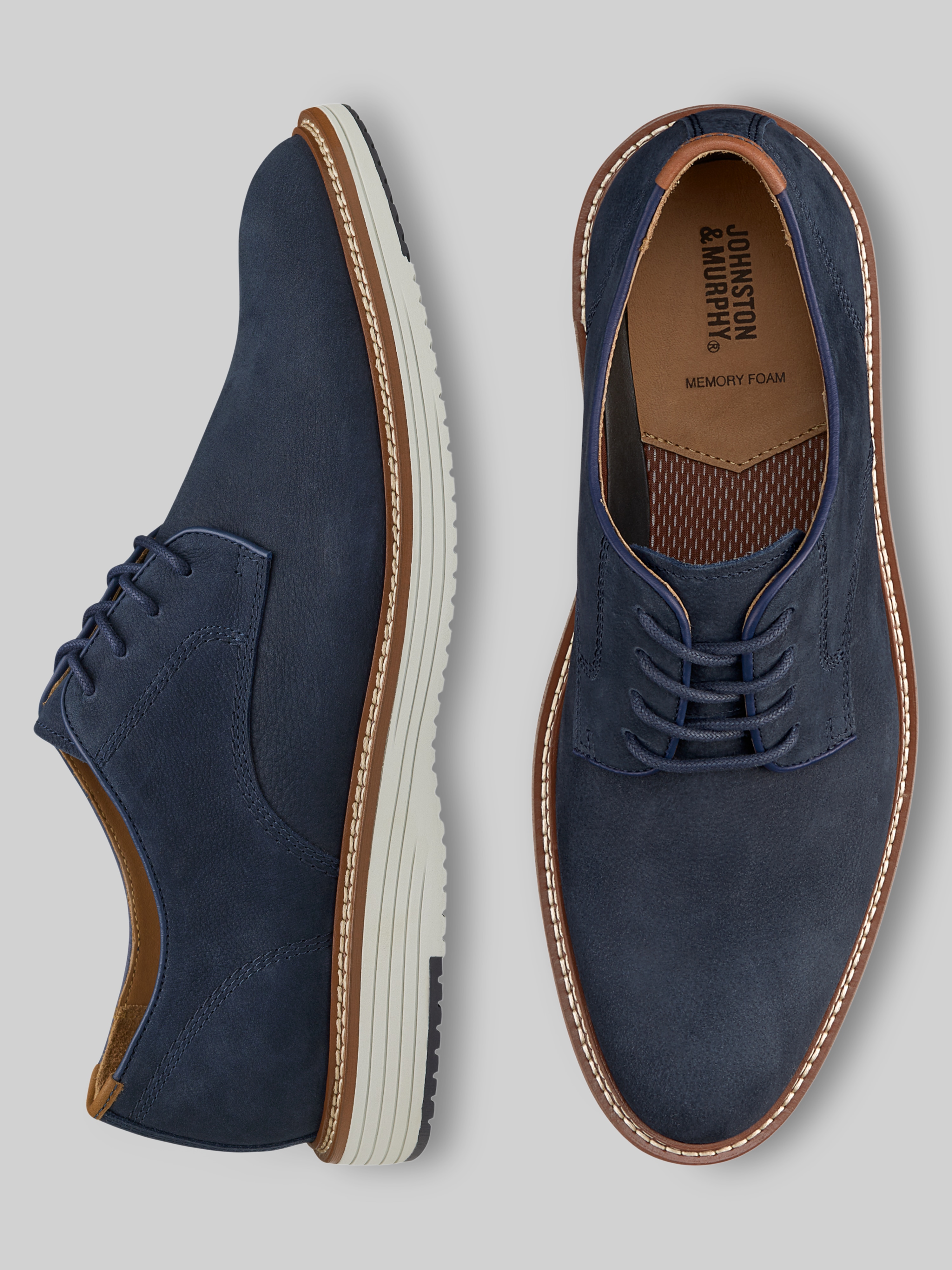 Upton Nubuck Plain Toe Oxfords