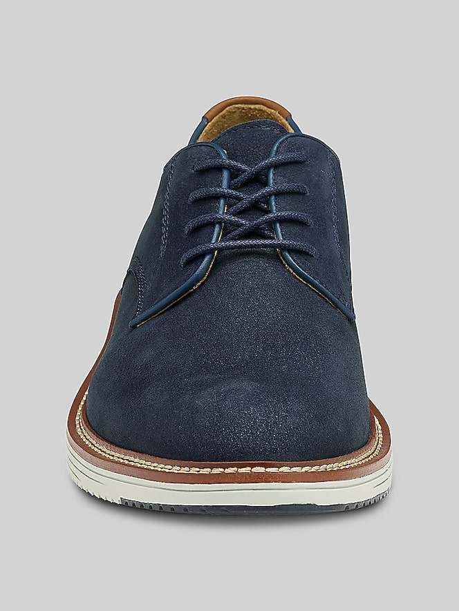 Johnston &Amp; Murphy Upton Nubuck Plain Toe Oxfords