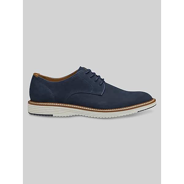 Johnston & Murphy Men's Upton Nubuck Plain Toe Oxfords Navy - Size: 14 D-Width