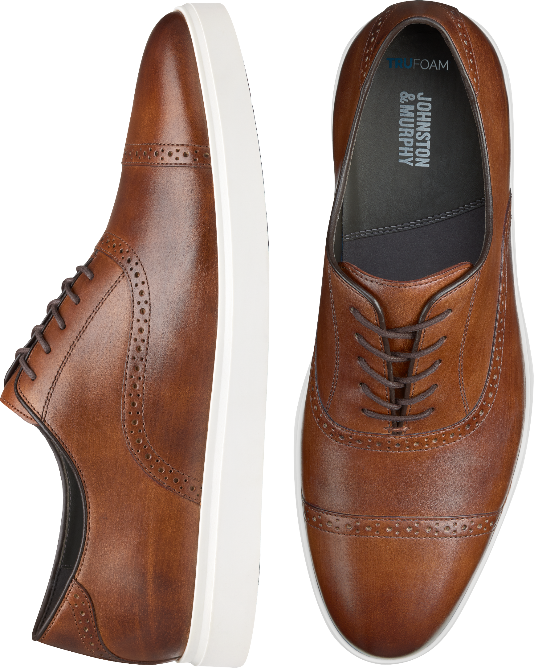Brody Leather Lace-Up Cap Toe Dress Sneakers