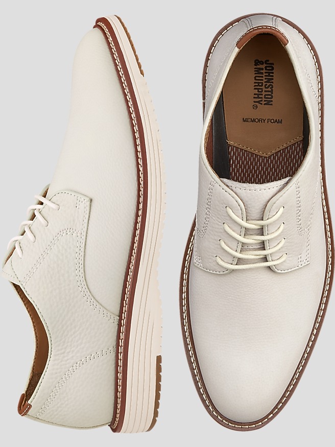 Chaussures Habillées Johnston & Murphy - Pointure 8.5 US - Cuir Gris - Neuf Sans Emballage