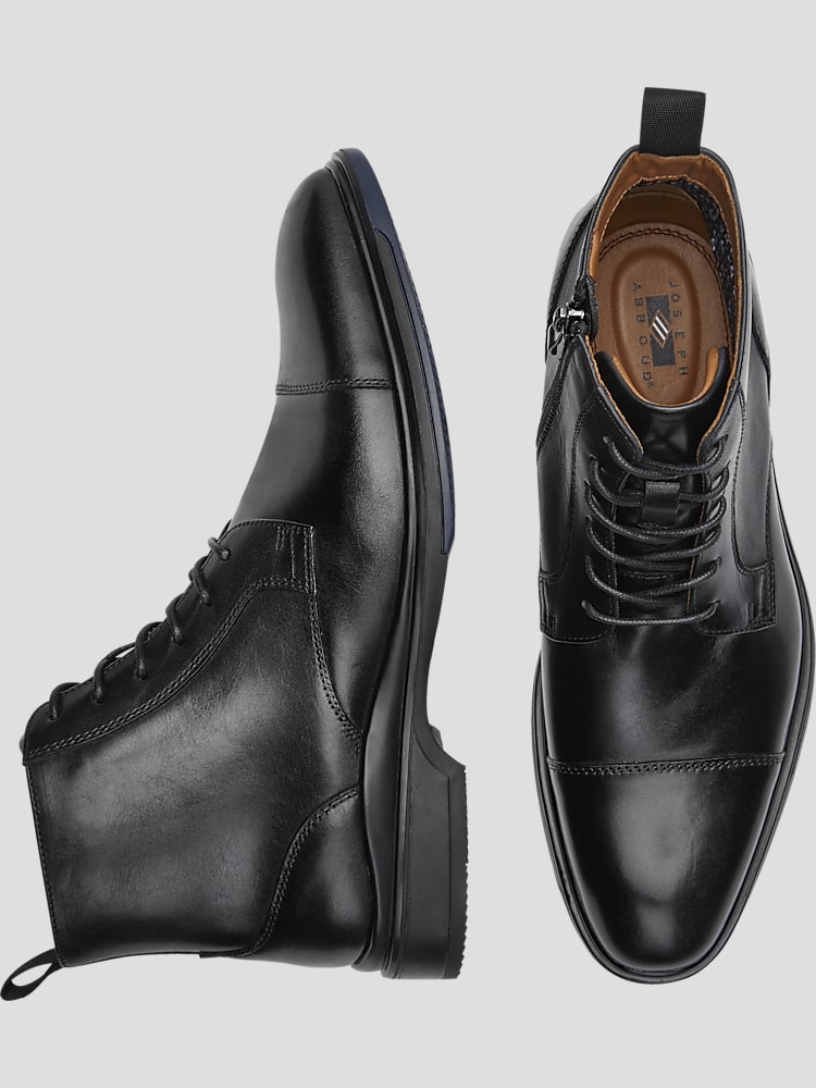 Cap toe dress boots sale