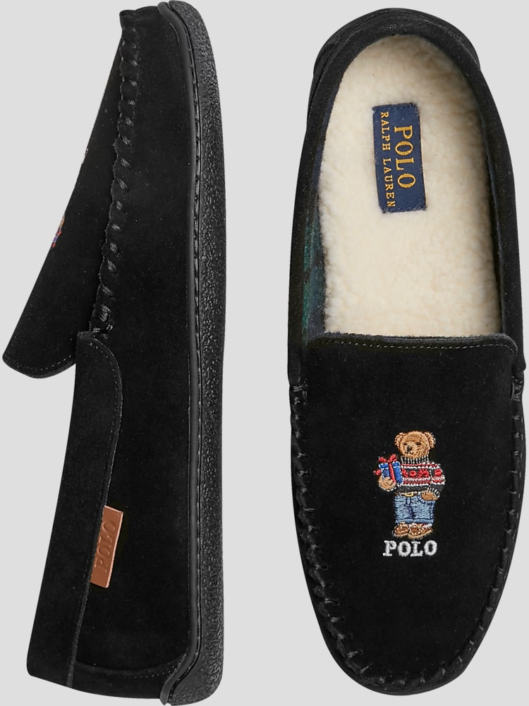 Ralph lauren mens moccasin slippers outlet