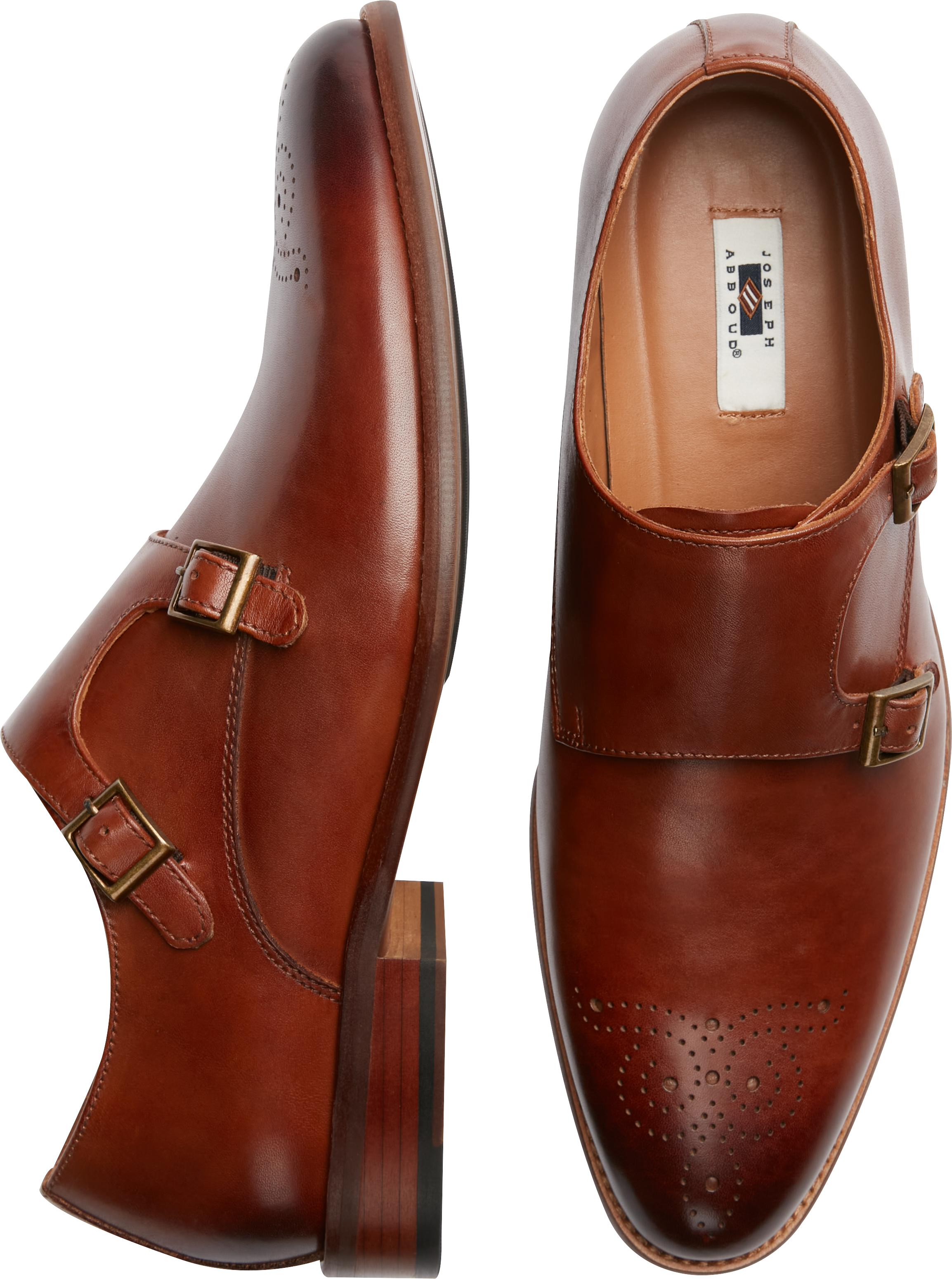 JOSEPH ABBOUD TRENT DOUBLE MONK MEDALLION TOE