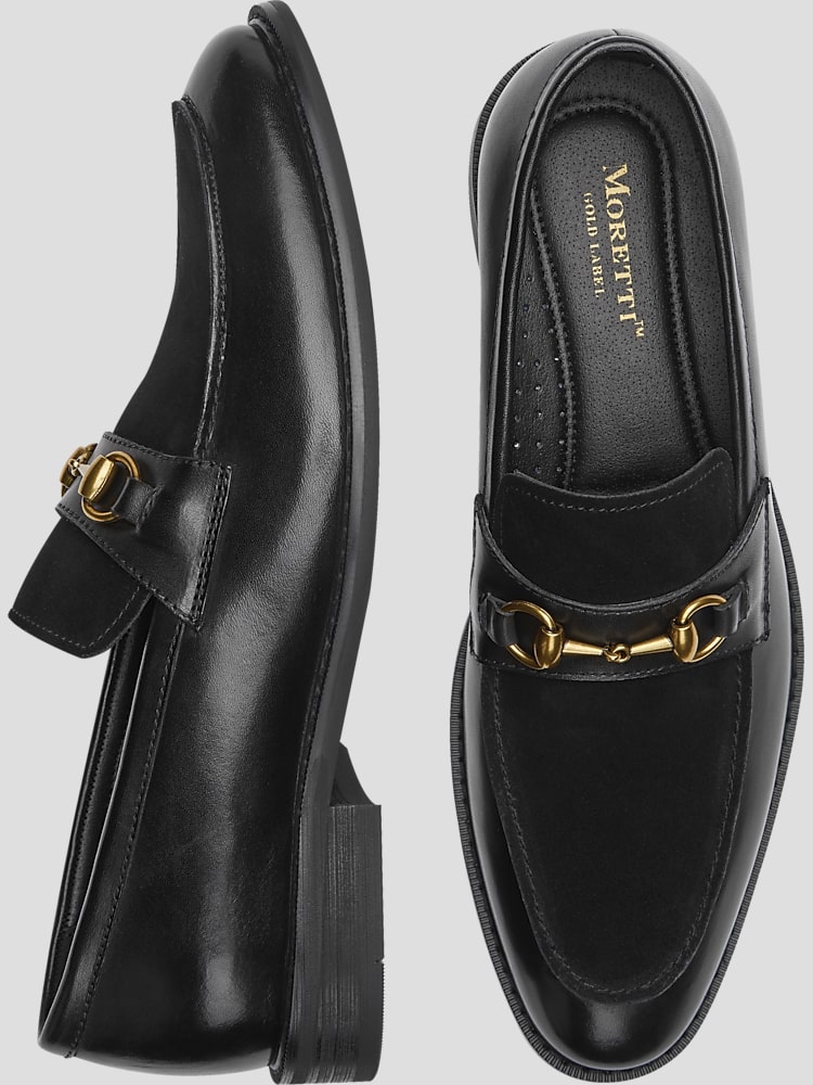 Moretti Moretti Dickens Moc Toe Loafer with Bit Dress Shoes