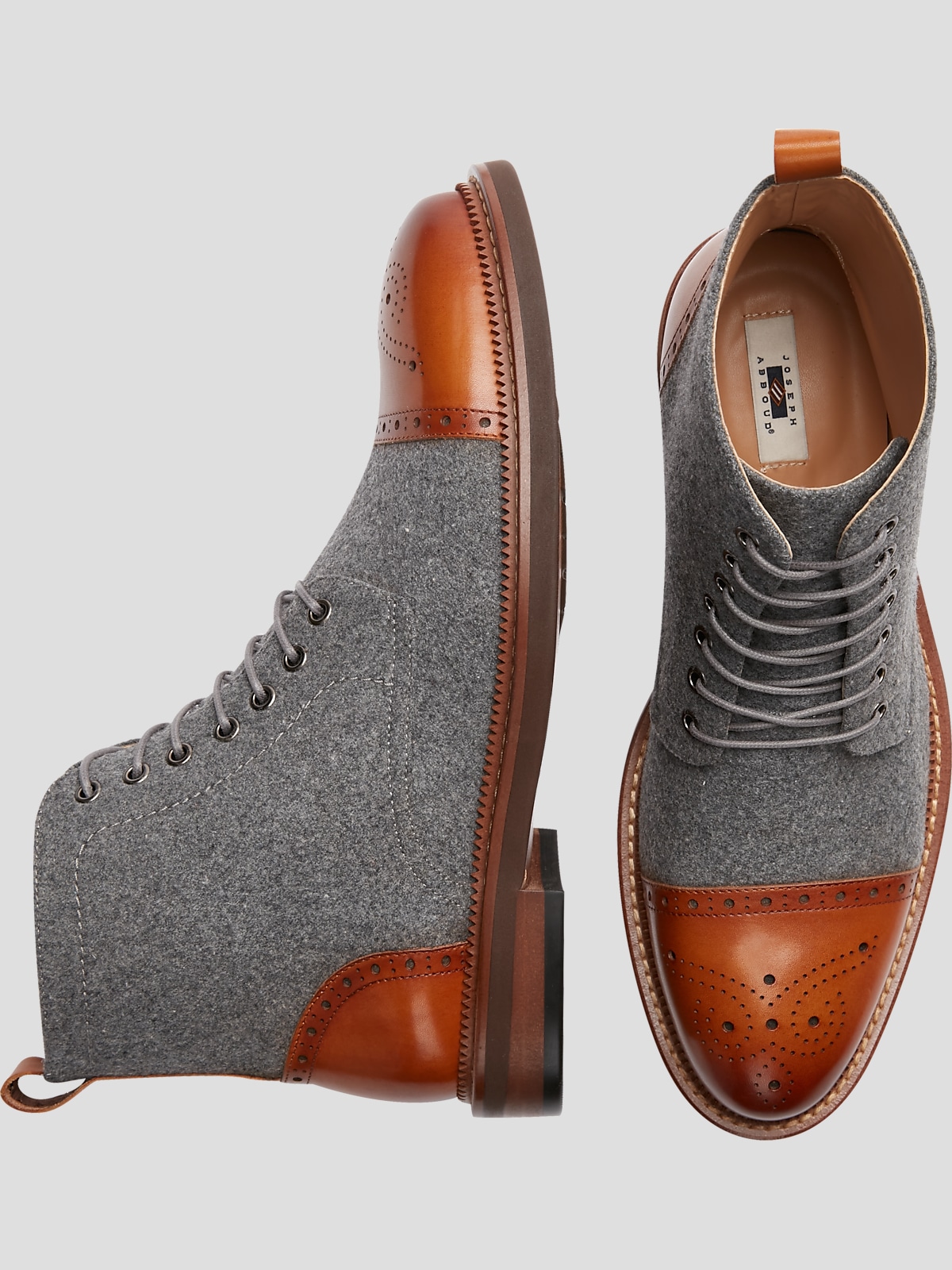 Joseph Abboud Stance Cap Toe Boots Boots Men s Wearhouse