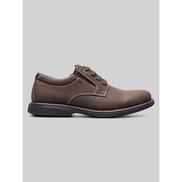 Nunn Bush Men's Otto Plain Toe Oxfords Brown - Size: 11 D-Width